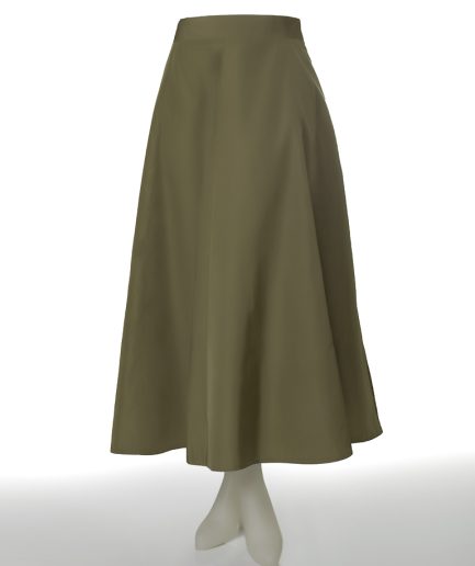 دامن کلوش سبز بلند بارانی