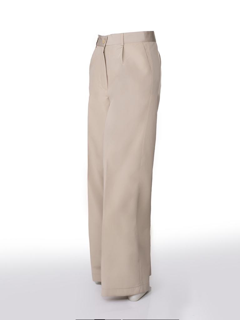 شلوار بارانی کرمی زنانه