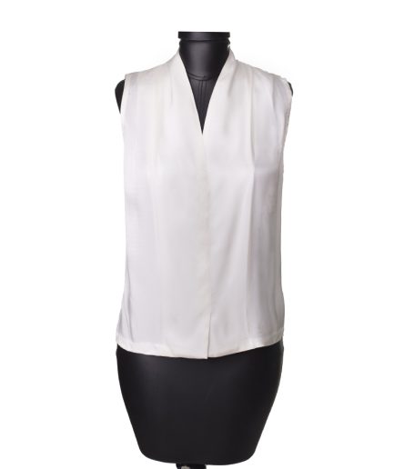 تاپ حلقه ای سفید ویسکوز زنانه