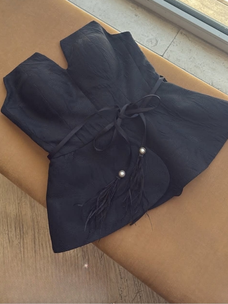 تاپلکس مشکی ژاکارد