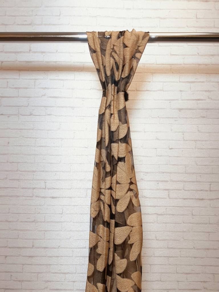 شال نسکافه ای گل