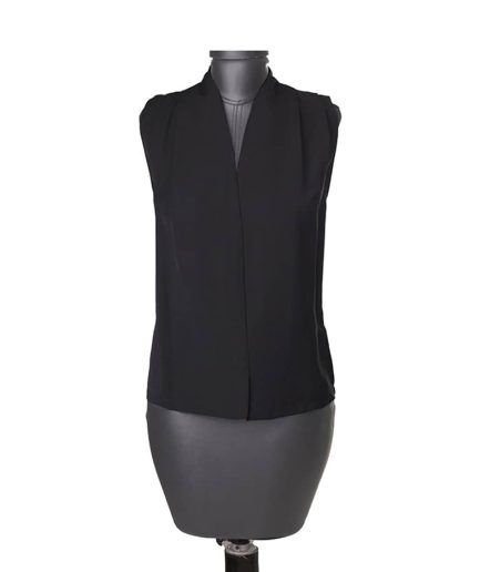 تاپ حلقه ای مشکی ویسکوز زنانه