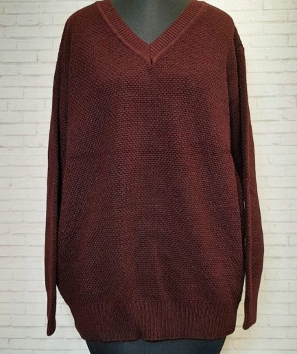 بلوز بافت یقه هفت زرشکی زنانه