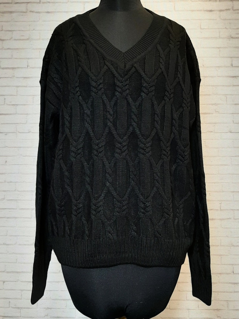 بلوز بافت پنجره ای مشکی زنانه