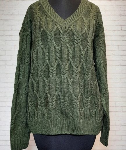 بلوز بافت پنجره ای یشمی زنانه