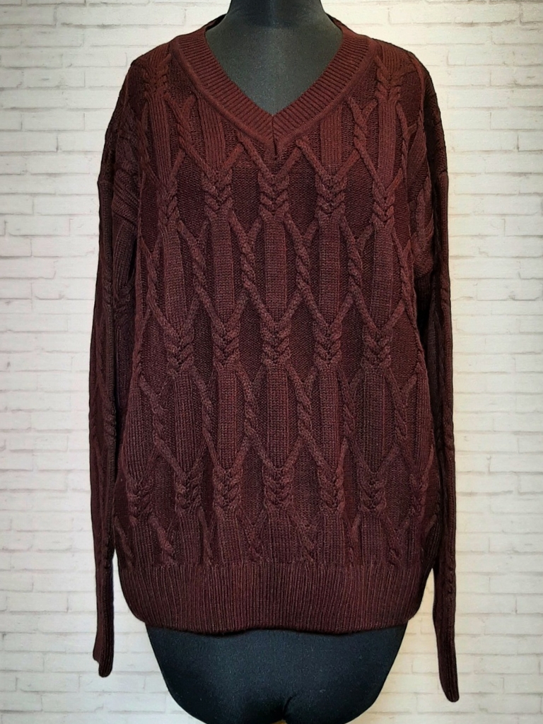 بلوز بافت پنجره ای زرشکی زنانه