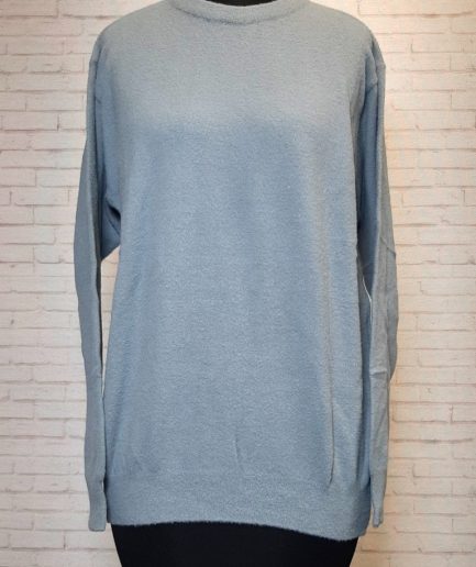 بلوز بیسیک موهر طوسی زنانه