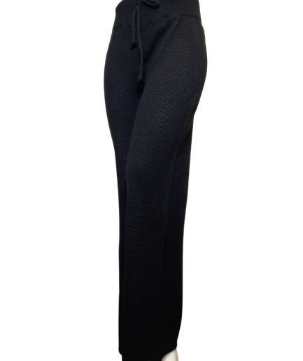 شلوار بافت مشکی زنانه