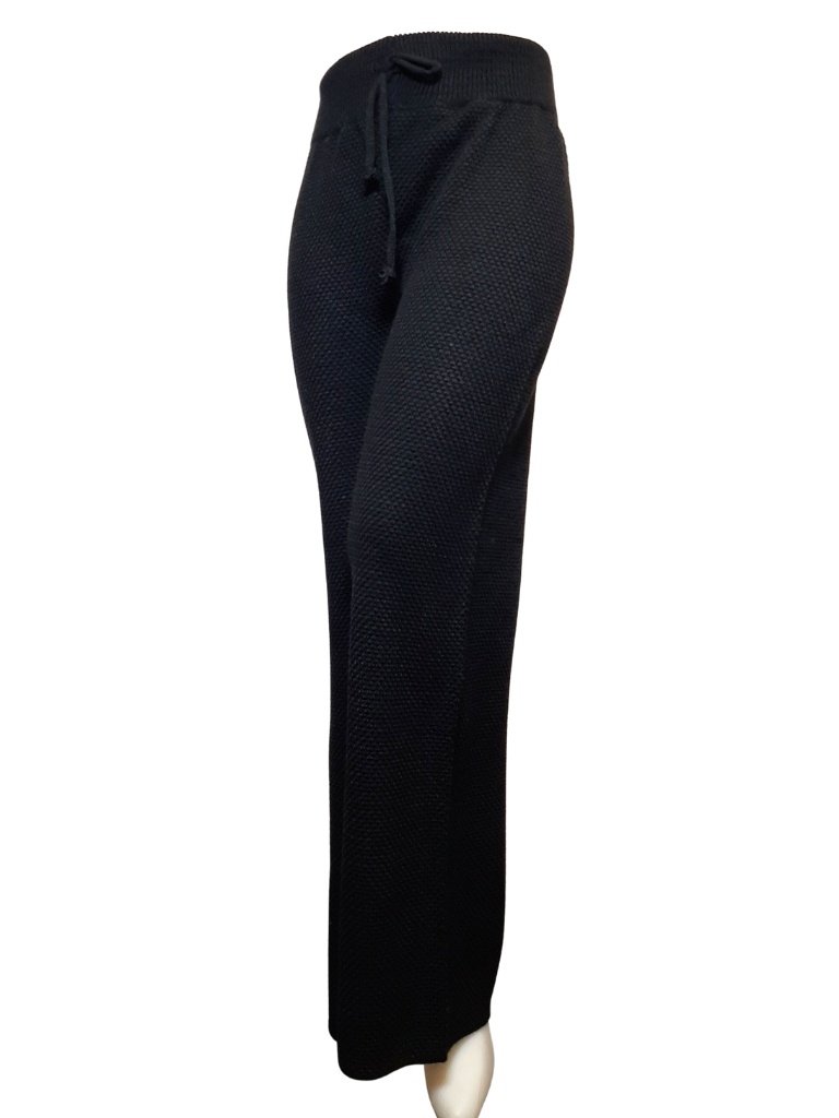 شلوار بافت مشکی زنانه