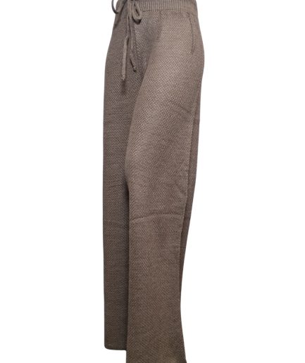 شلوار بافت نسکافه ای زنانه