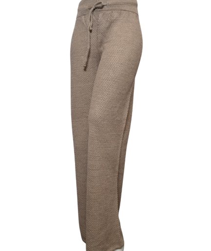 شلوار بافت کرم زنانه