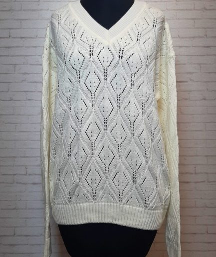 بلوز بافت سفید عنکبوتی زنانه