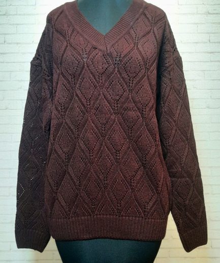 بلوز بافت زرشکی عنکبوتی زنانه