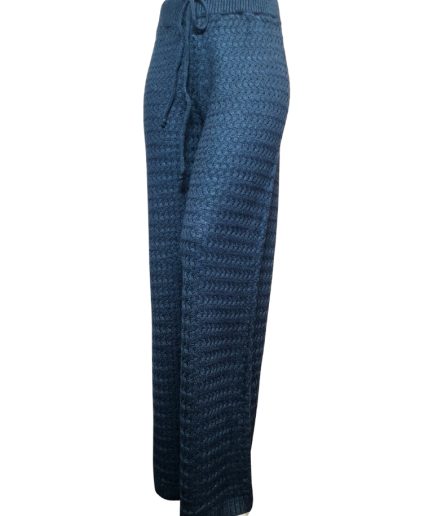 شلوار بافت سرمه ای رینگر زنانه