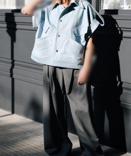 جلیقه جین آبی زنانه