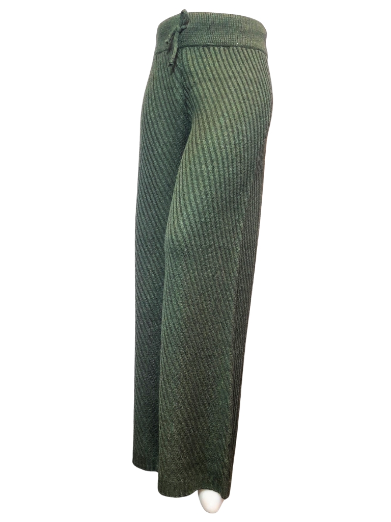 شلوار بافت یشمی کج راه زنانه