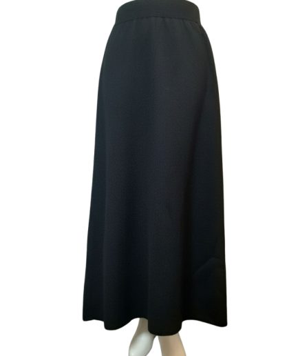 دامن بافت بلند مشکی مارپیچ