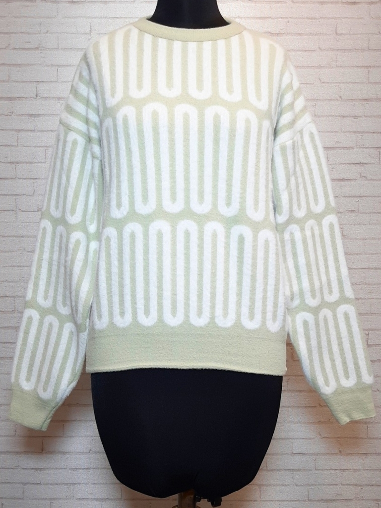 پلیور فرکانسی سبز ماچا زنانه