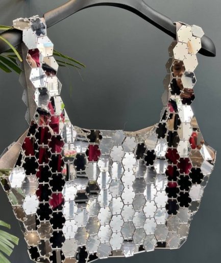 کراپ تاپ آینه ای زنانه