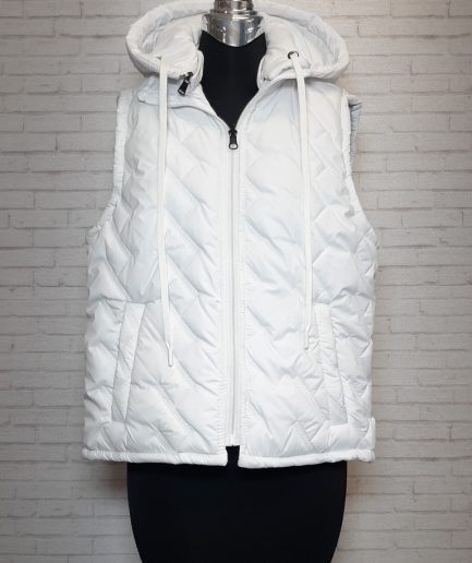 پافر امبردی سفید دو رو زنانه