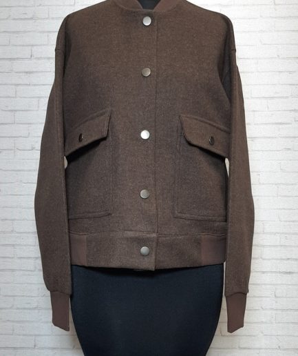 زیبو | Ziboo 15 بامبر فوتر قهوه ای دکمه دار زنانه