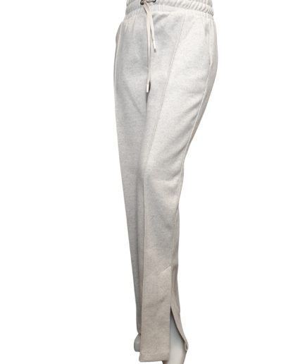 زیبو | Ziboo 11 شلوار بگ فوتر چاکدار شیری زنانه