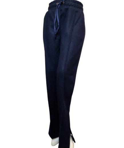 زیبو | Ziboo 13 شلوار بگ فوتر چاکدار سرمه ای زنانه