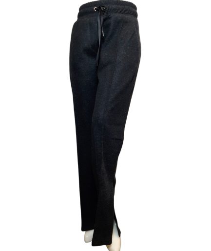 زیبو | Ziboo 7 شلوار بگ فوتر چاکدار مشکی زنانه