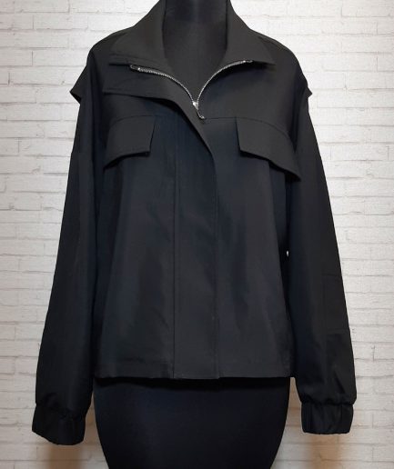 بارونی مشکی جیب دار زنانه