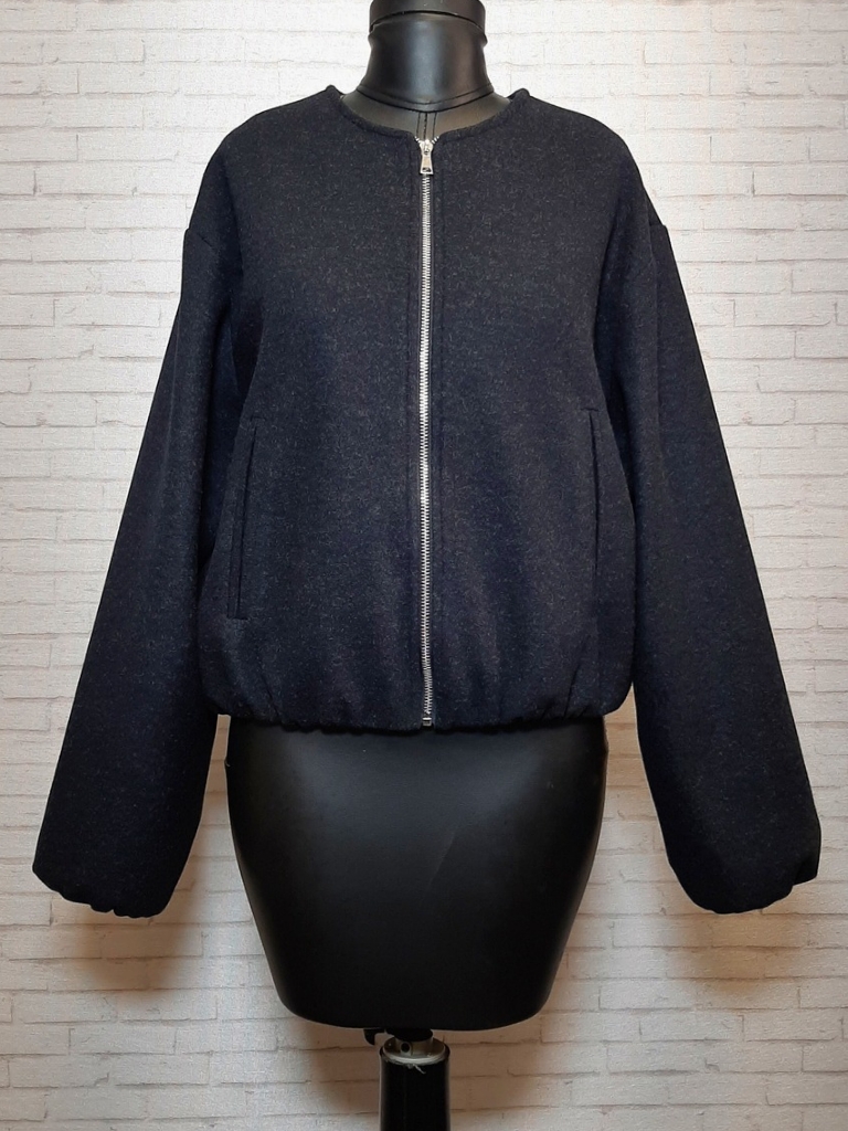 پالتو سرمه ای فوتر پایین کش زنانه