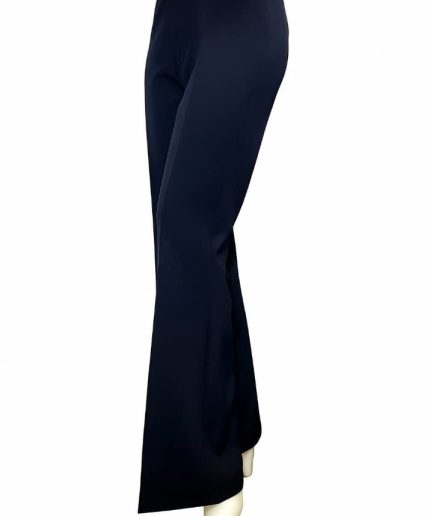 شلوار بوت کات سرمه ای کرپ زنانه