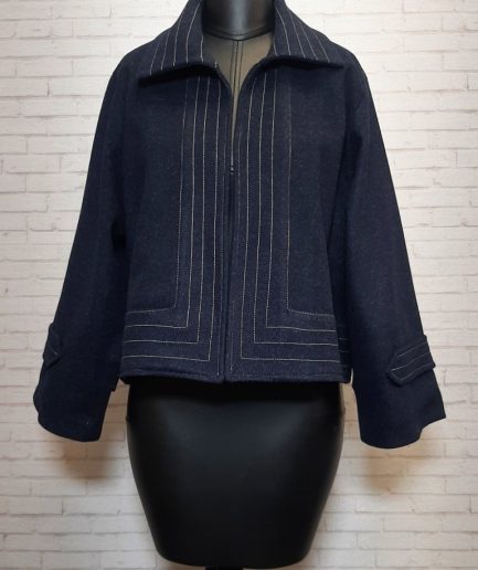 کت فوتر سرمه ای زنانه