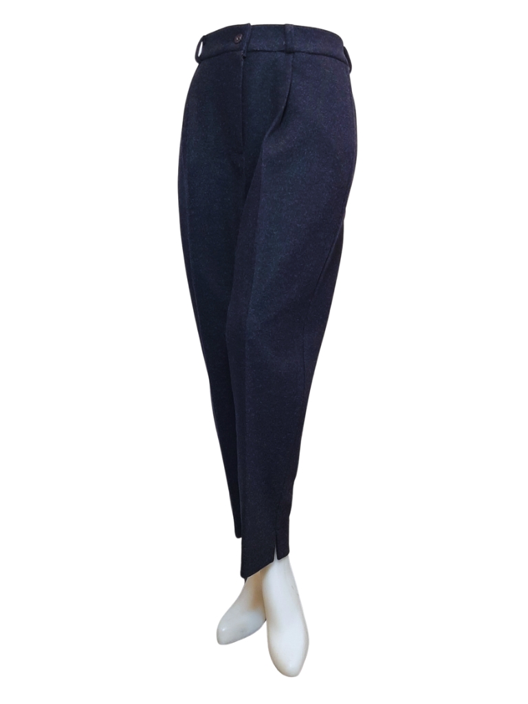 شلوار مام استایل سرمه ای فوتر زنانه