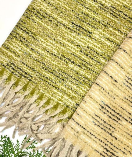 شال موهر بوکله برفی سبز