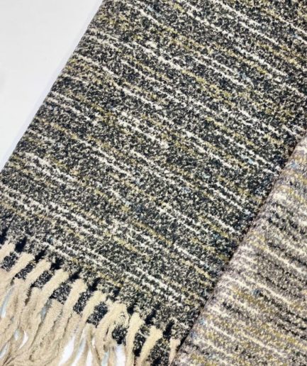 شال موهر بوکله برفی مشکی