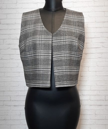 زیبو | Ziboo 7 جلیقه طوسی پرنس دوگال زنانه