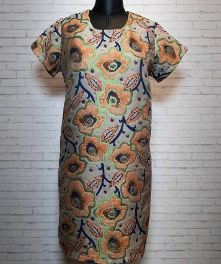 پیراهن مام استایل شمعدانی سبز زنانه