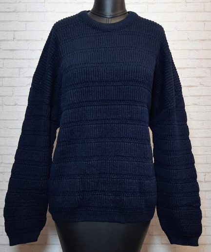 پلیور میله ای سرمه ای زنانه