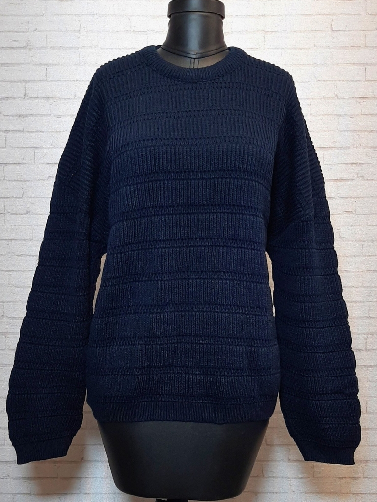 پلیور میله ای سرمه ای زنانه