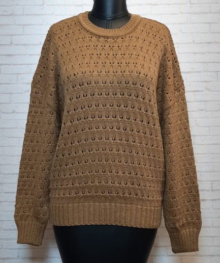 پلیور حفره ای نسکافه ای زنانه