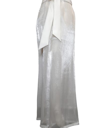 شلوار توری سفید زنانه