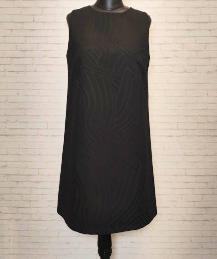 پیراهن ژاکارد مشکی طرحدار زنانه