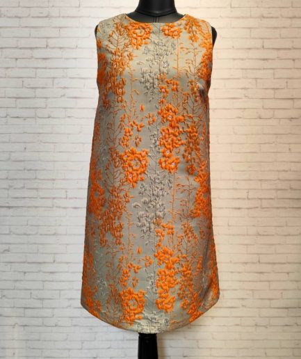 پیراهن حلقه ای پیچ اناری طوسی زنانه