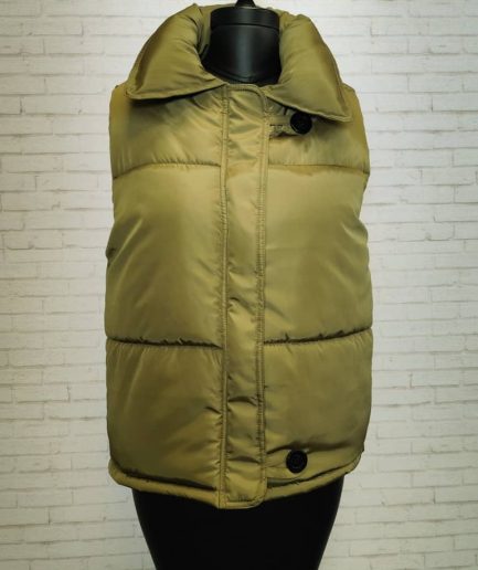 جلیقه پافر سبز زنانه