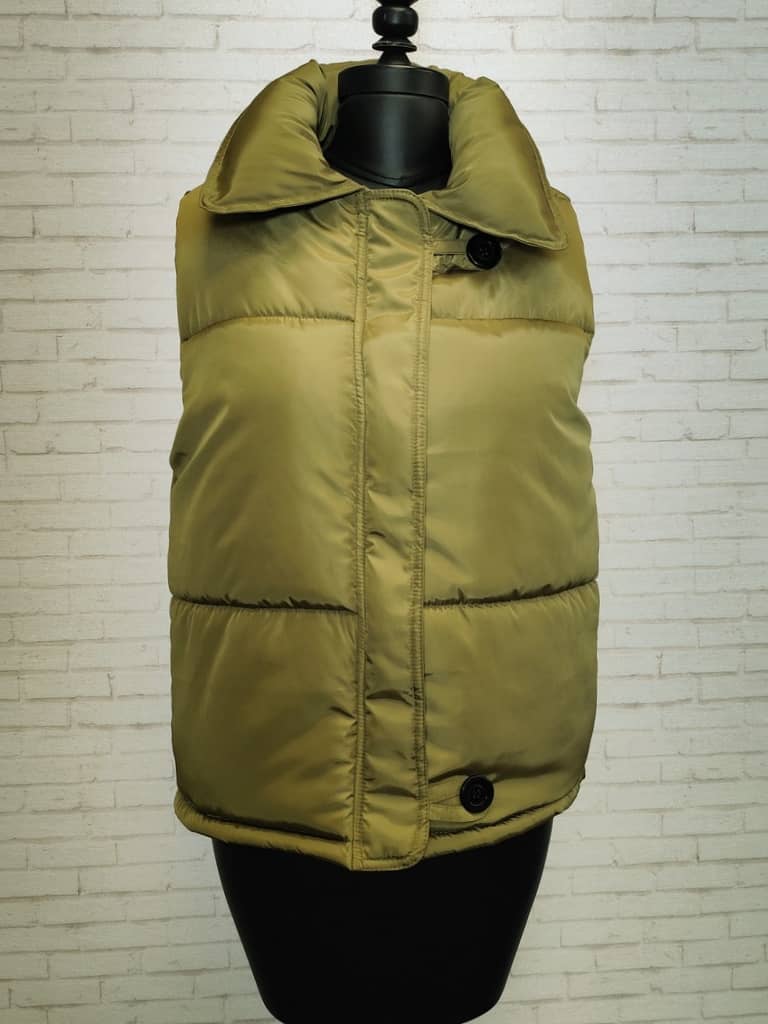 جلیقه پافر سبز زنانه