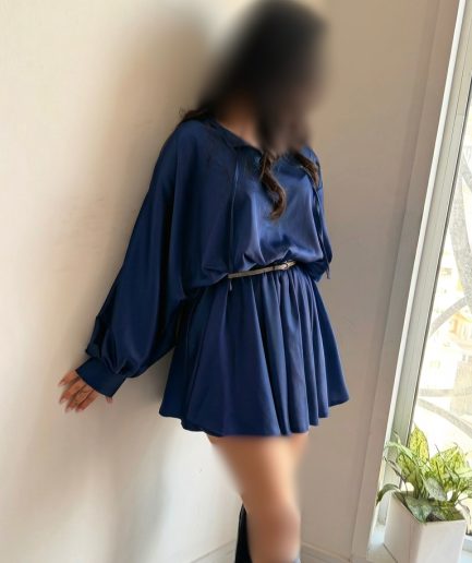 زیبو | Ziboo 36 پیراهن سرمه ای دامن چین زنانه