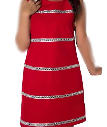 زیبو | Ziboo 33 پیراهن قرمز آینه زنانه