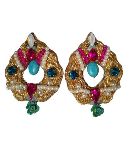 گوشواره گل آبی