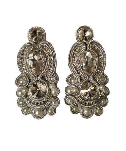 گوشواره قیطون نقره ای