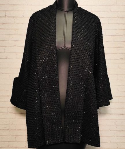 کت مشکی یقه آرشال زنانه